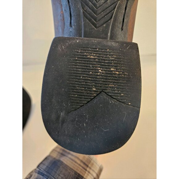 Ariat Brown Mens Leather Cowboy Boots Size 9.5D Western Square Toe Style 1001096 - Picture 12 of 13